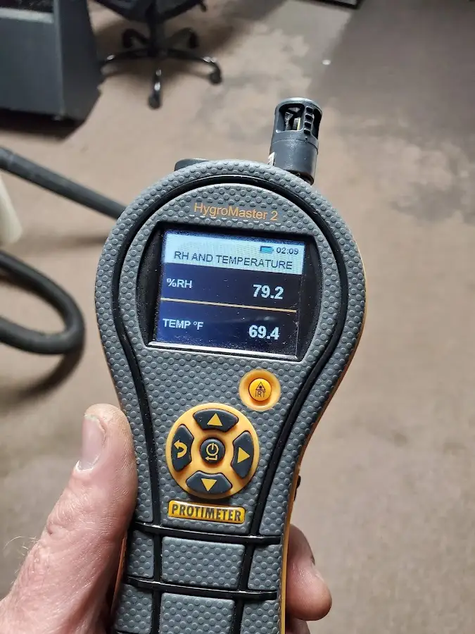 Moisture meter humidity assessment for Fire & Smoke Damage Restoration in McNair